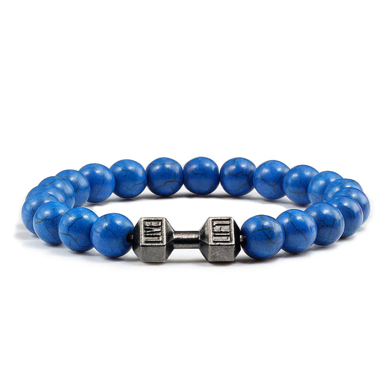 Lava Stone Dumbbell Bracelets