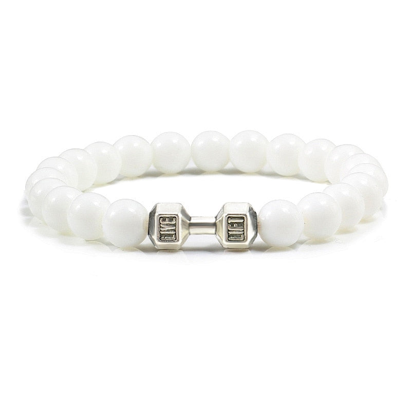 Lava Stone Dumbbell Bracelets